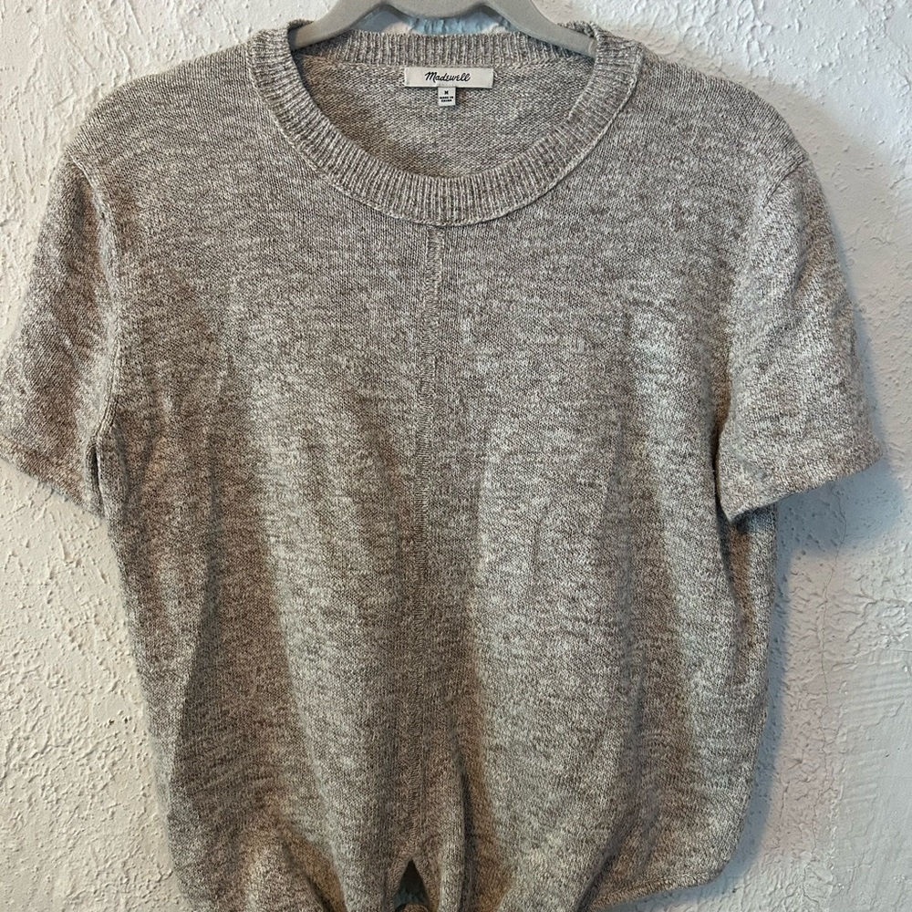 Madewell Women's Heather Gray Crewneck Sweater